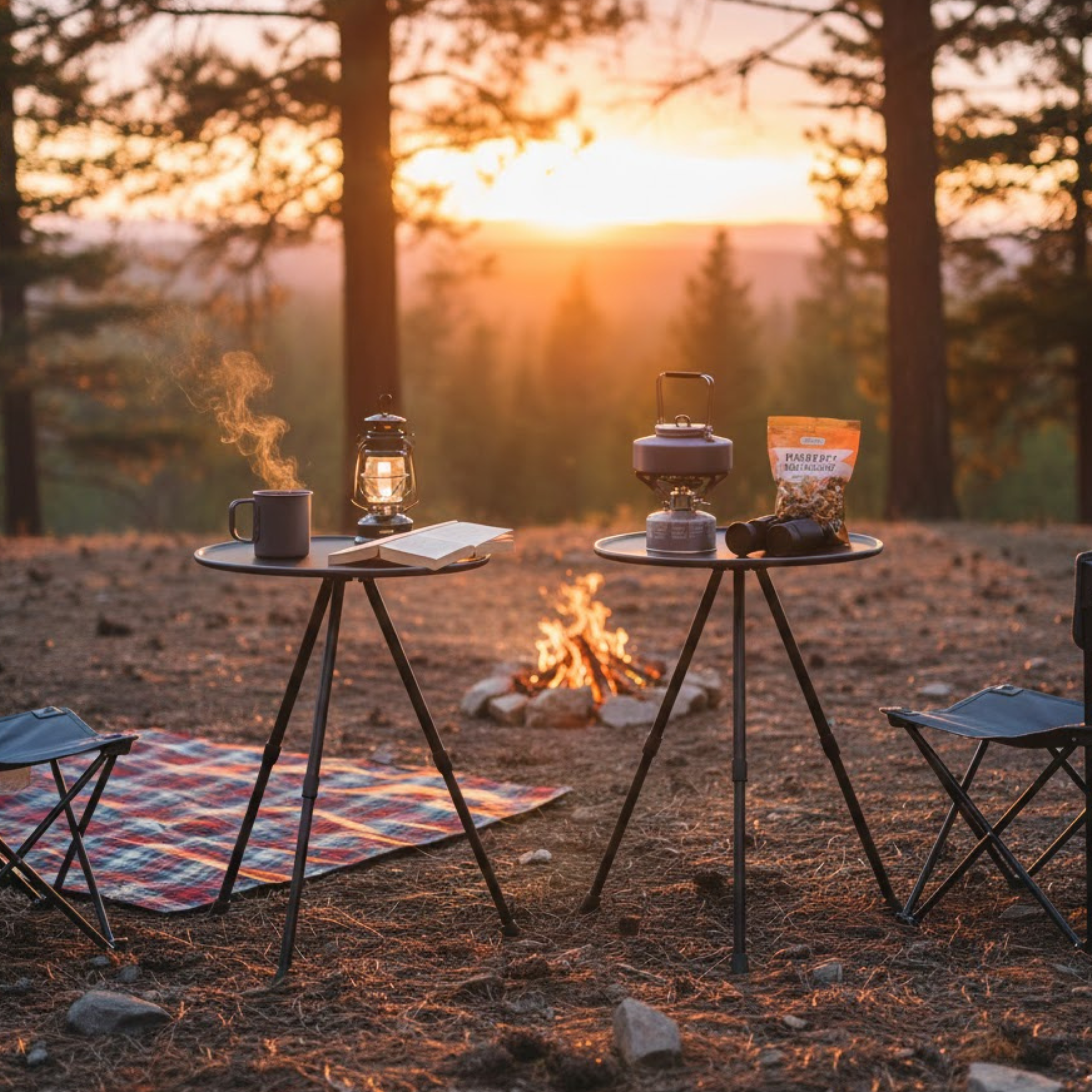 33% off on 2x Telescopic Camping Side Tables | OneDayOnly