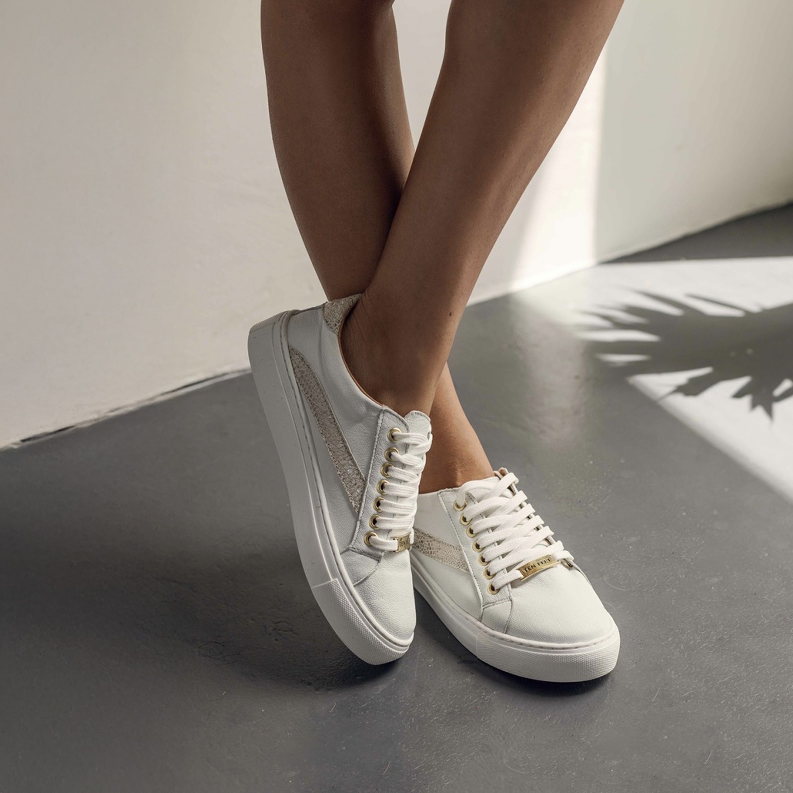 Ladies Genuine Leather Eden Sneakers