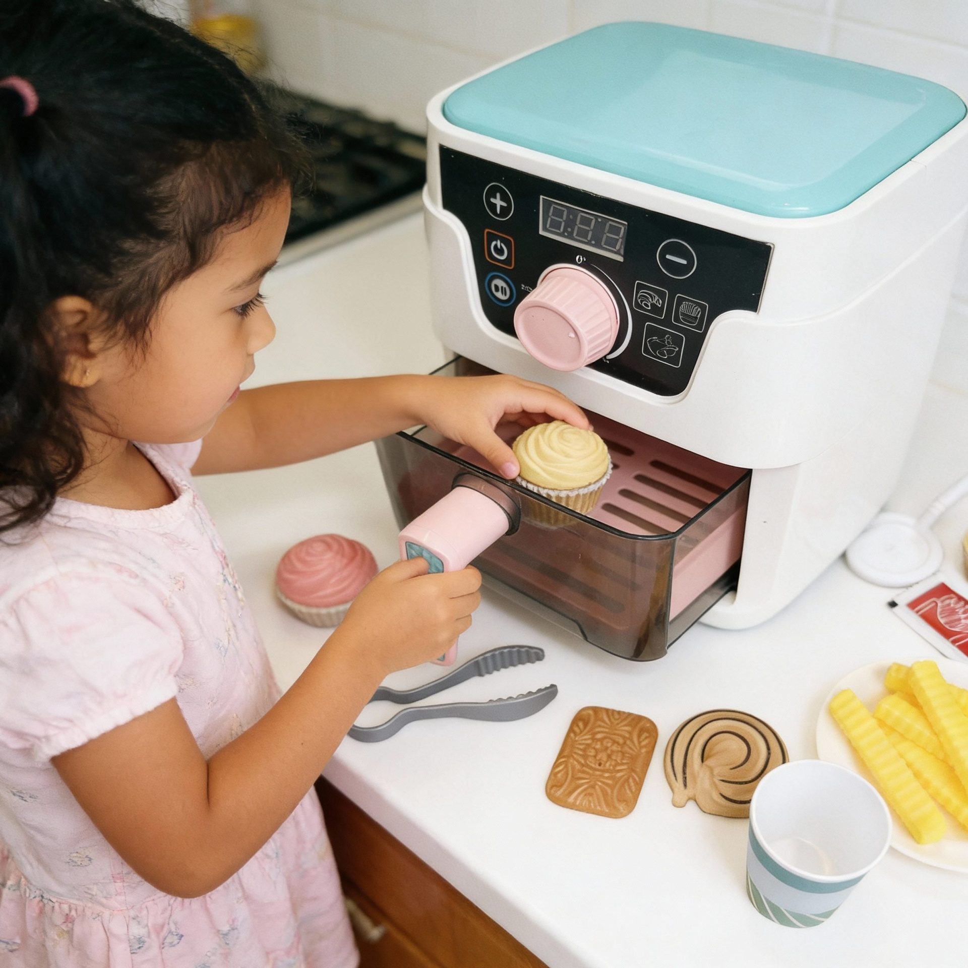 Air Fryer with Light and Sound