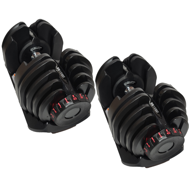 2x 40kg Adjustable Dumbbells