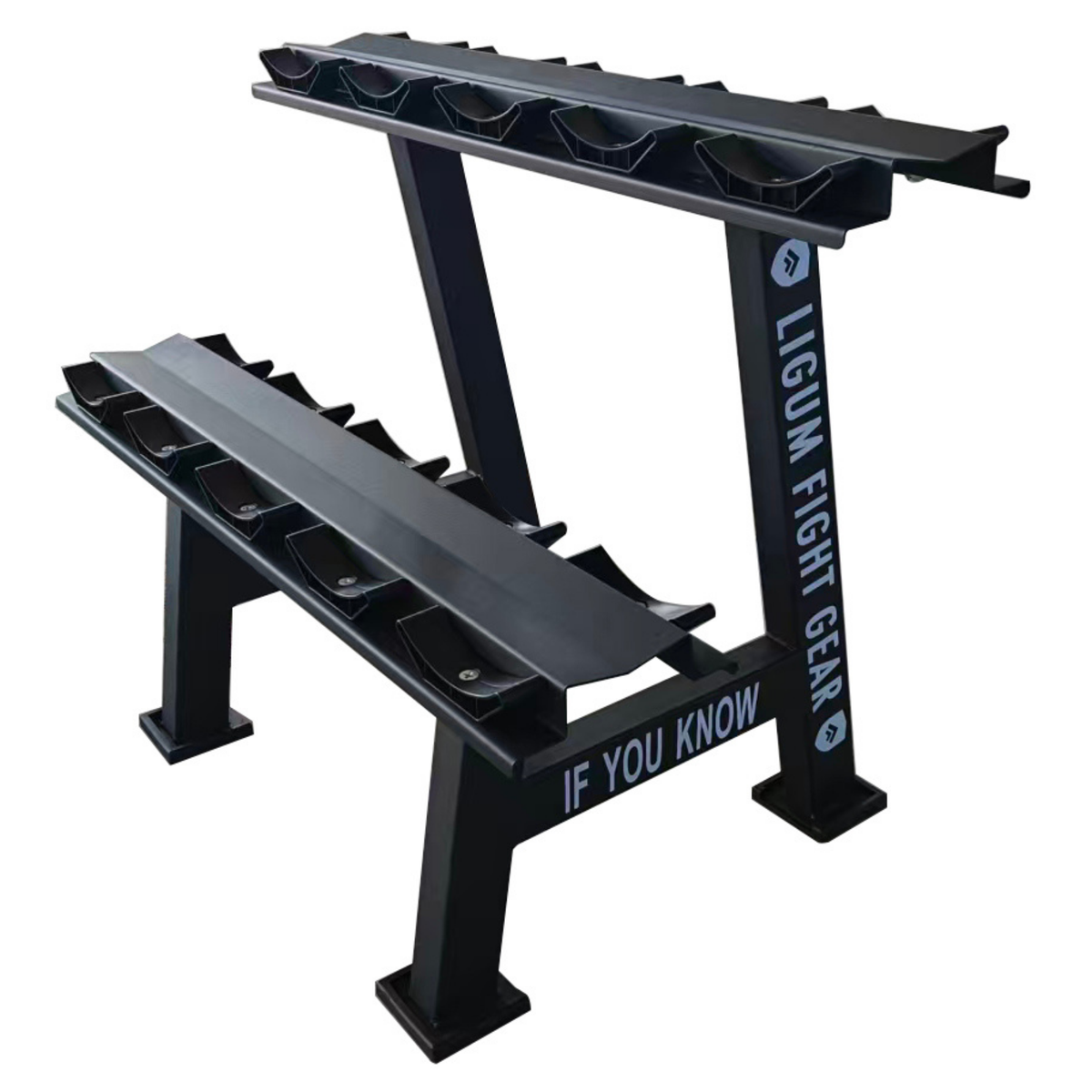 Commercial Heavy Duty Round Head Dumbbells Rack with Reinforced Steel
