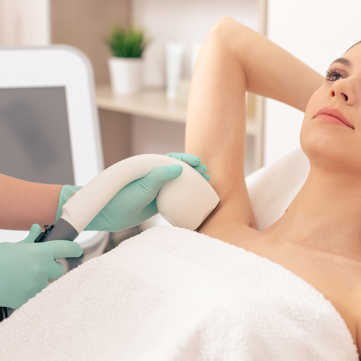 Under Arms Laser Hair Removal (for illustration purposes)