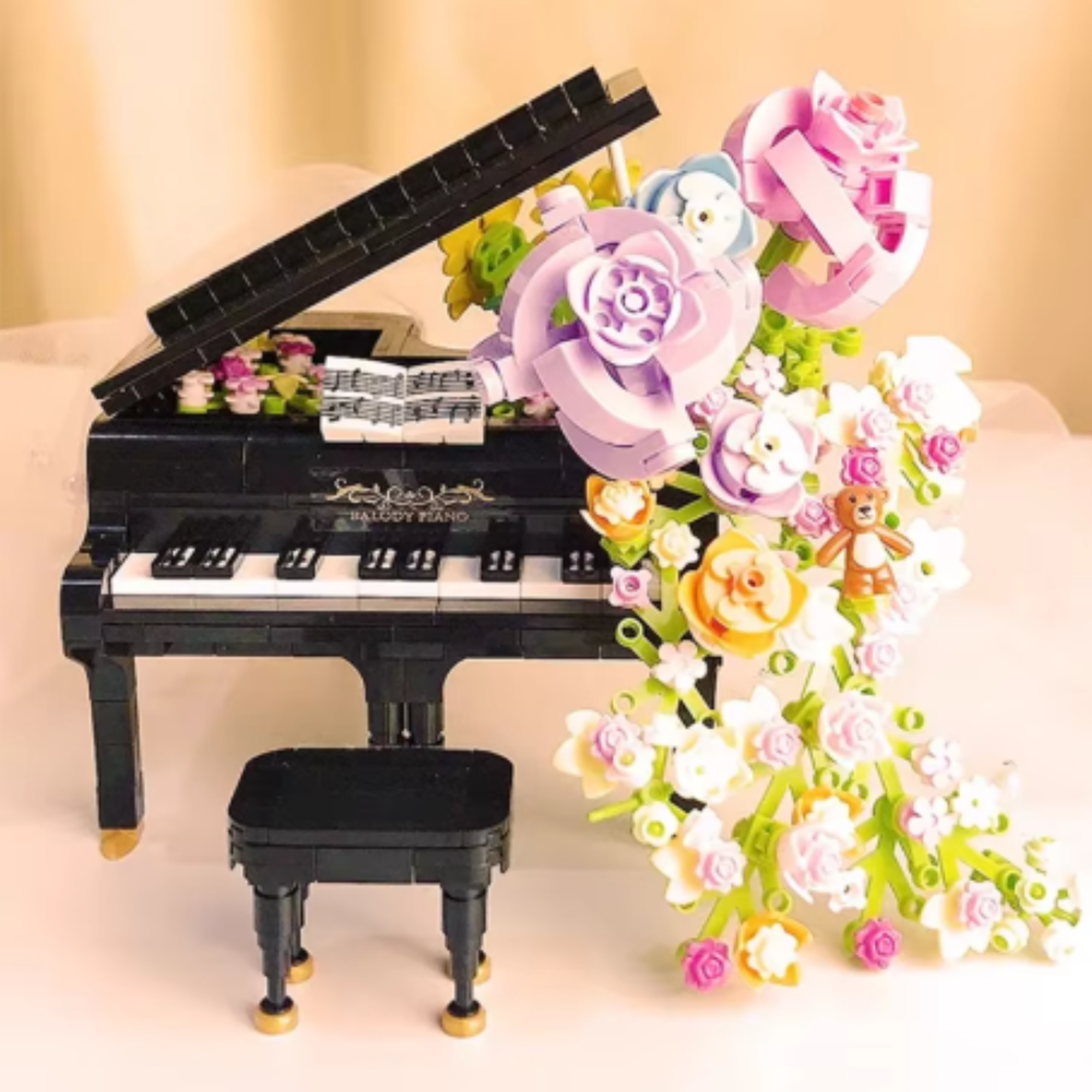 841-Piece Flower Piano Building Blocks Set