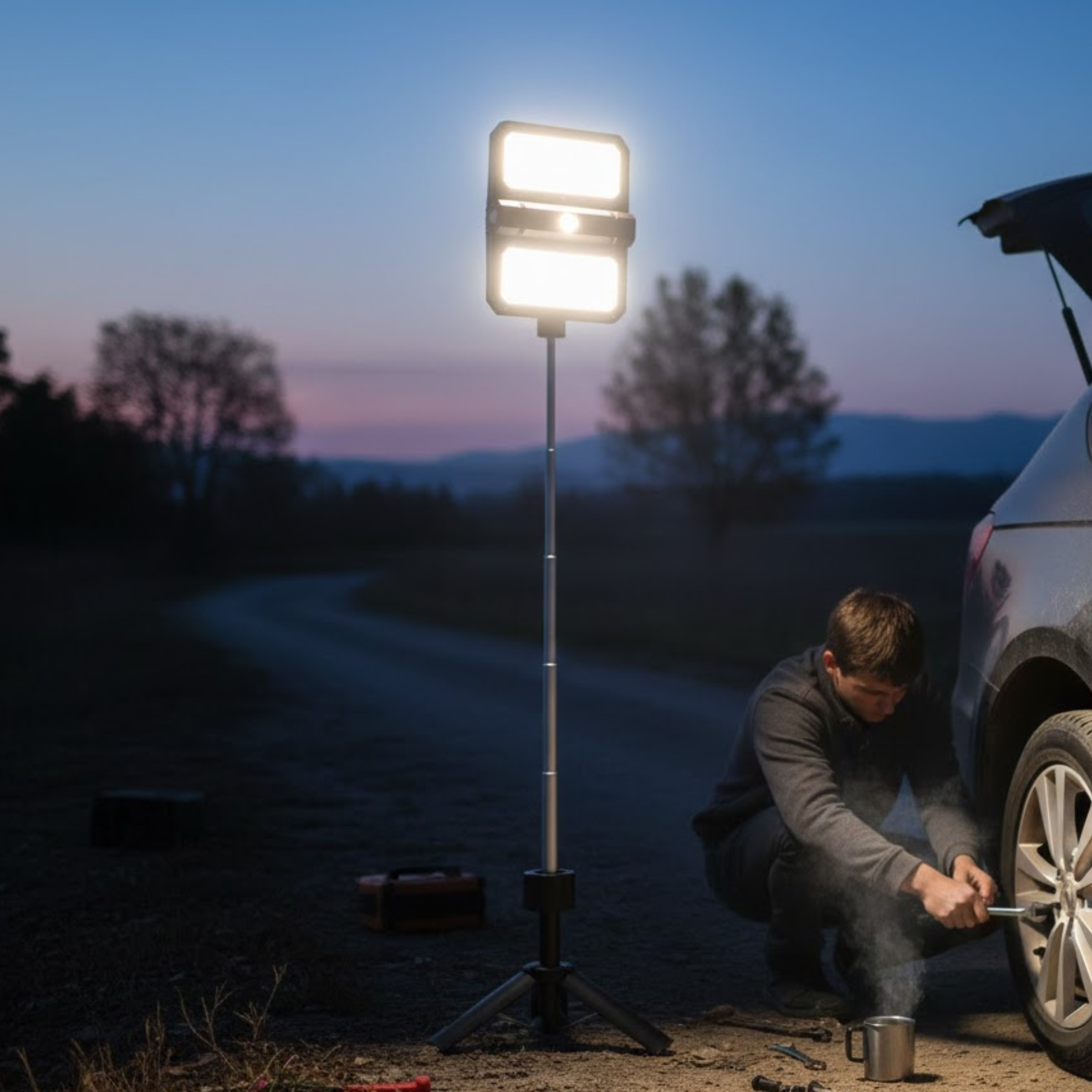 Multifunctional Solar Camping Flood Light