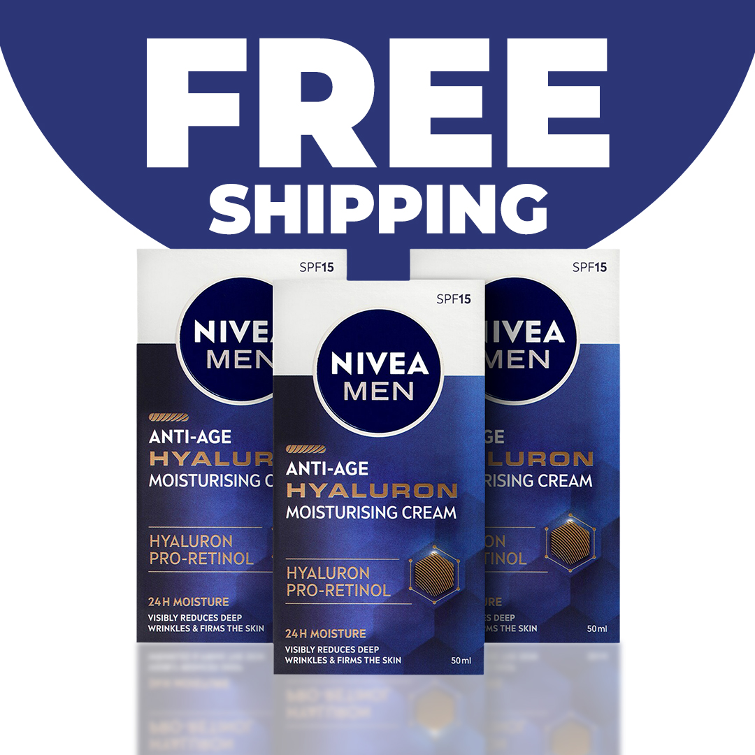 3x 50ml SPF15 Active Age Hyaluron Moisturisers