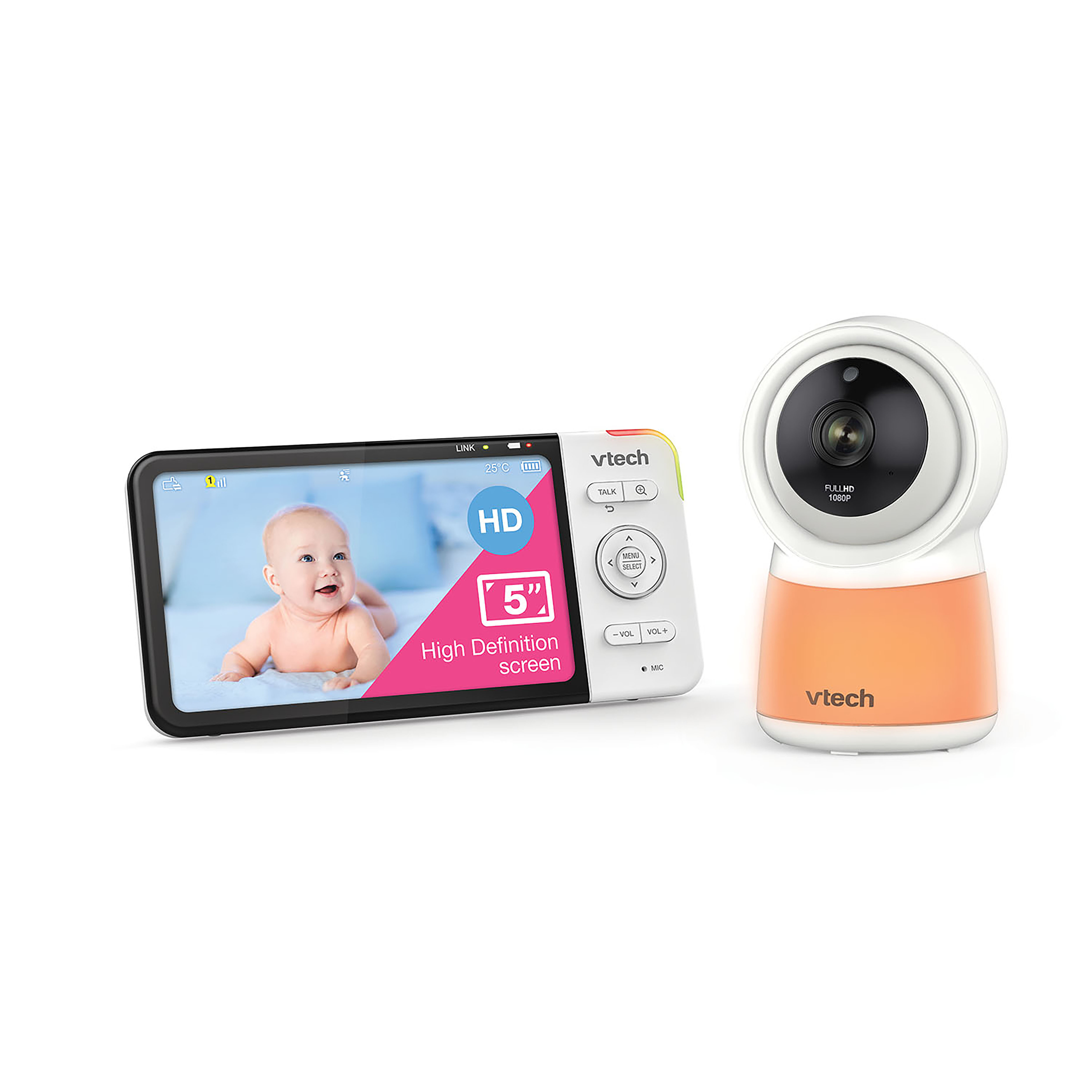 Smart Wi-Fi Baby Video Monitor with Night Light