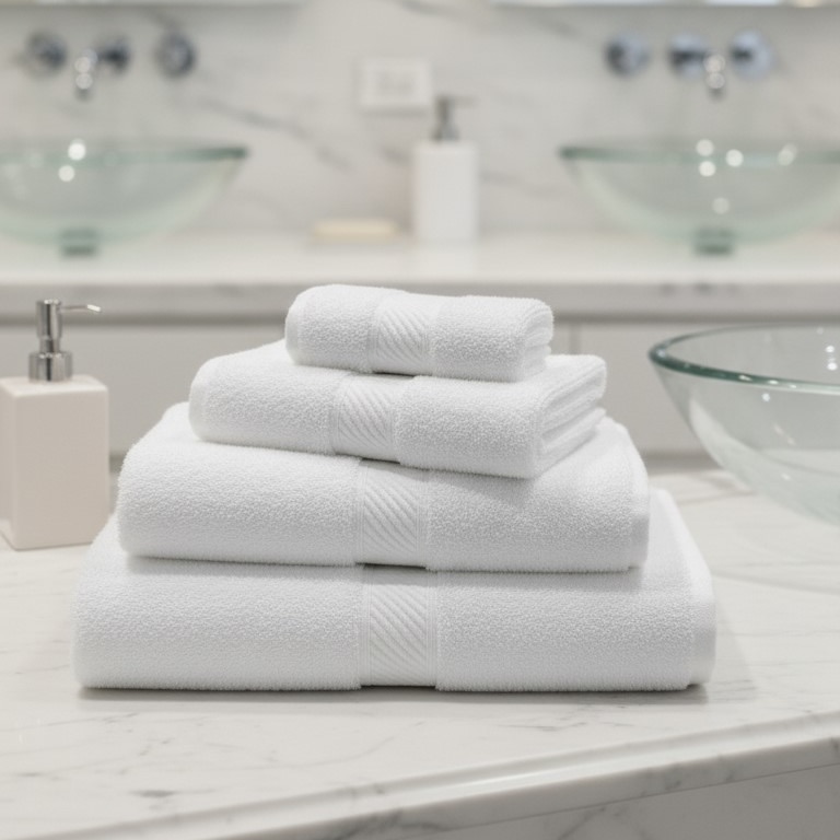Hotel Collection Towel and Bath Mat Set