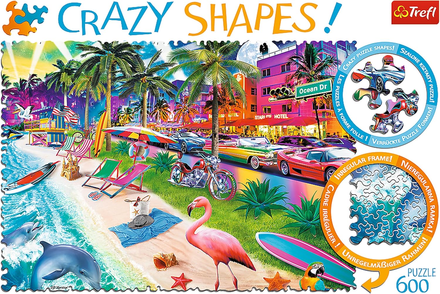 18% off on Trefl Crazy Shapes 600-Piece Puzzles | OneDayOnly
