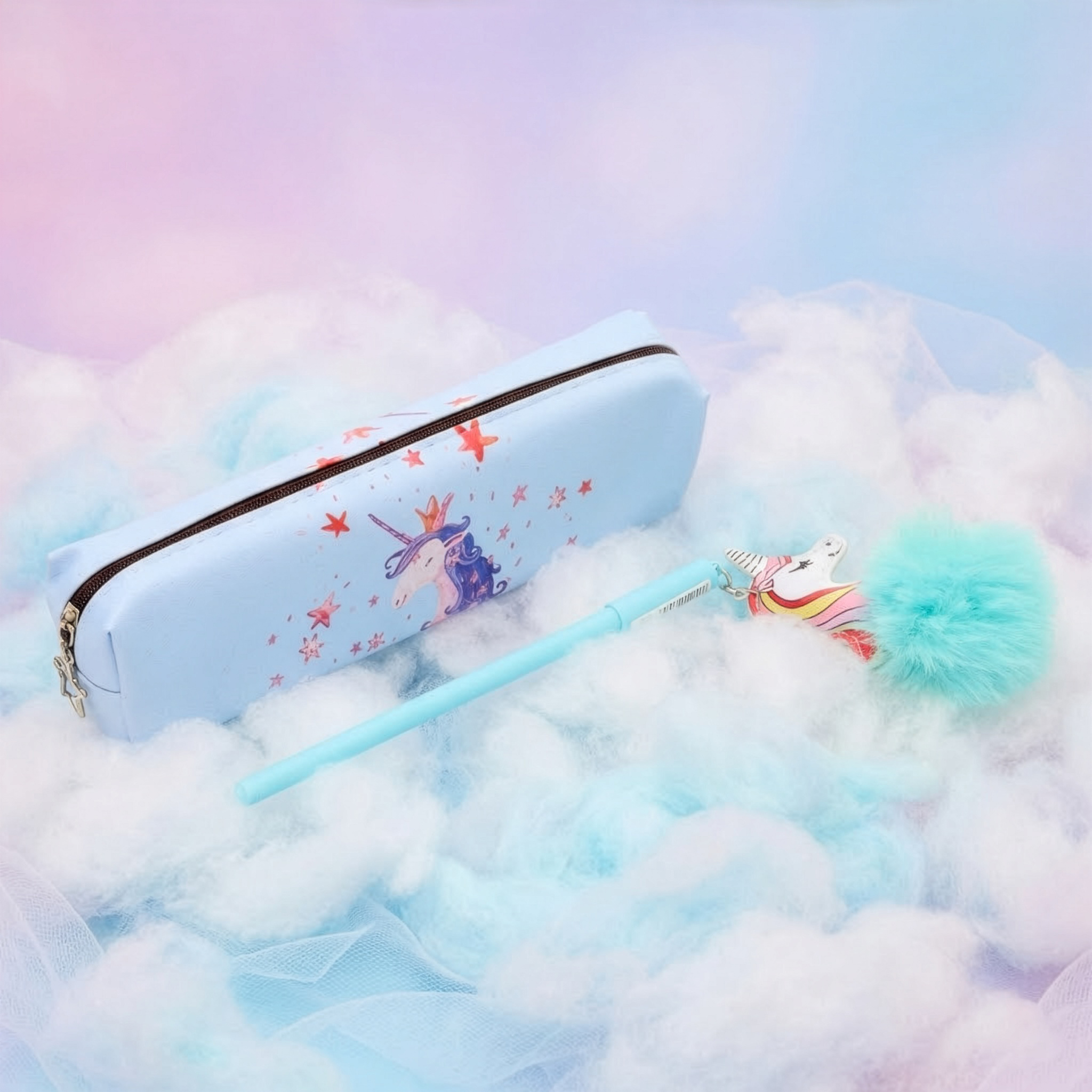 Girls Pen and Pencil Case Set