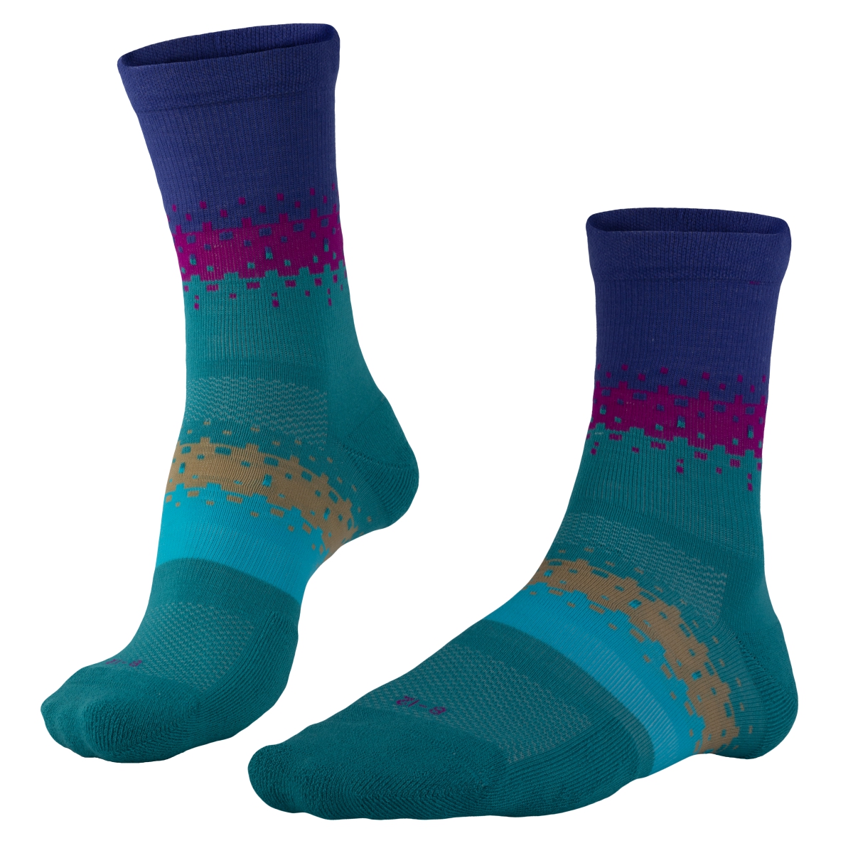 2x Unisex Limited Small Block Socks