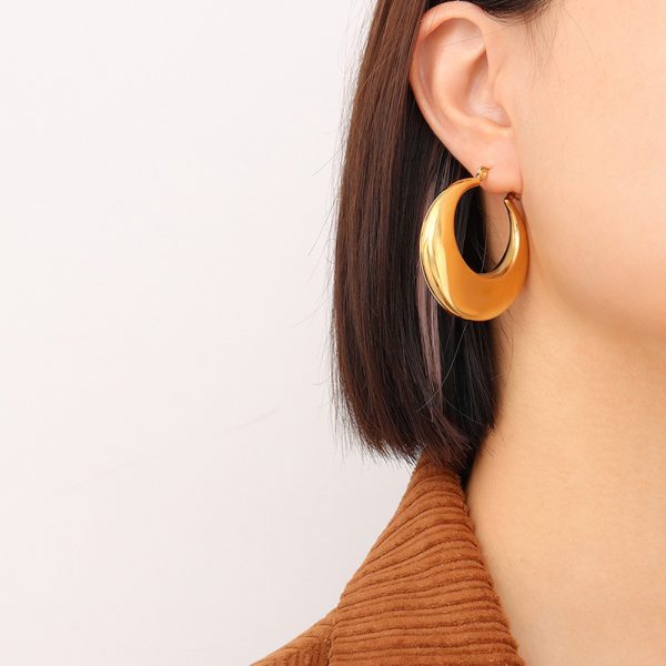 18k Gold-Plated Luna Hoops