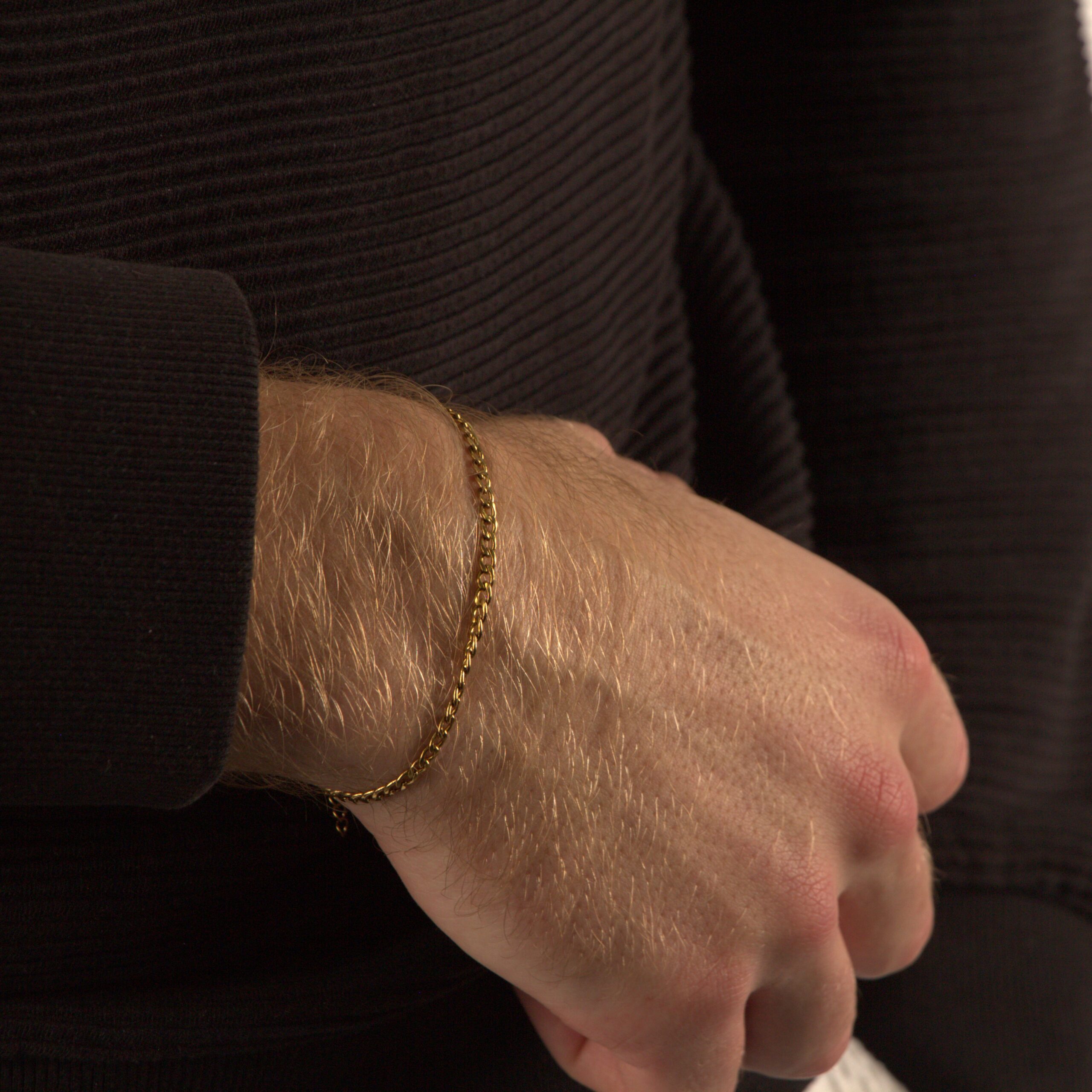 18K Gold Plated Men's or Ladies Curb Bracelet