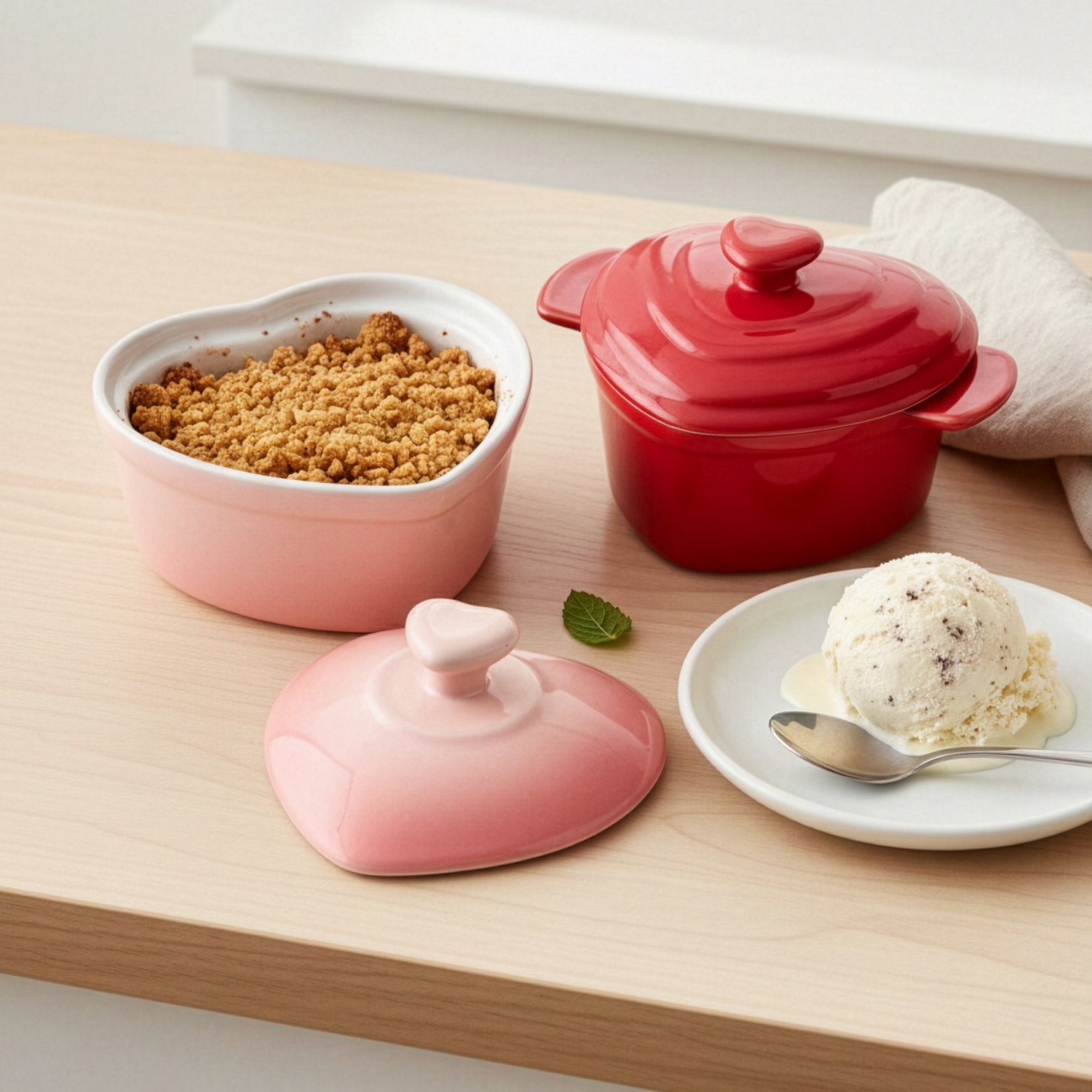 2x Mini Ceramic Cooking Pots