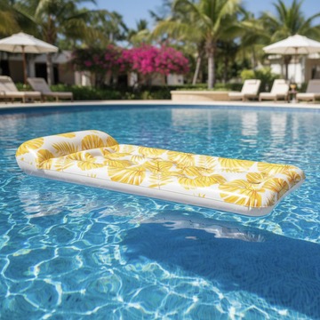 Tropical Leaves Inflatable Pool Lounger