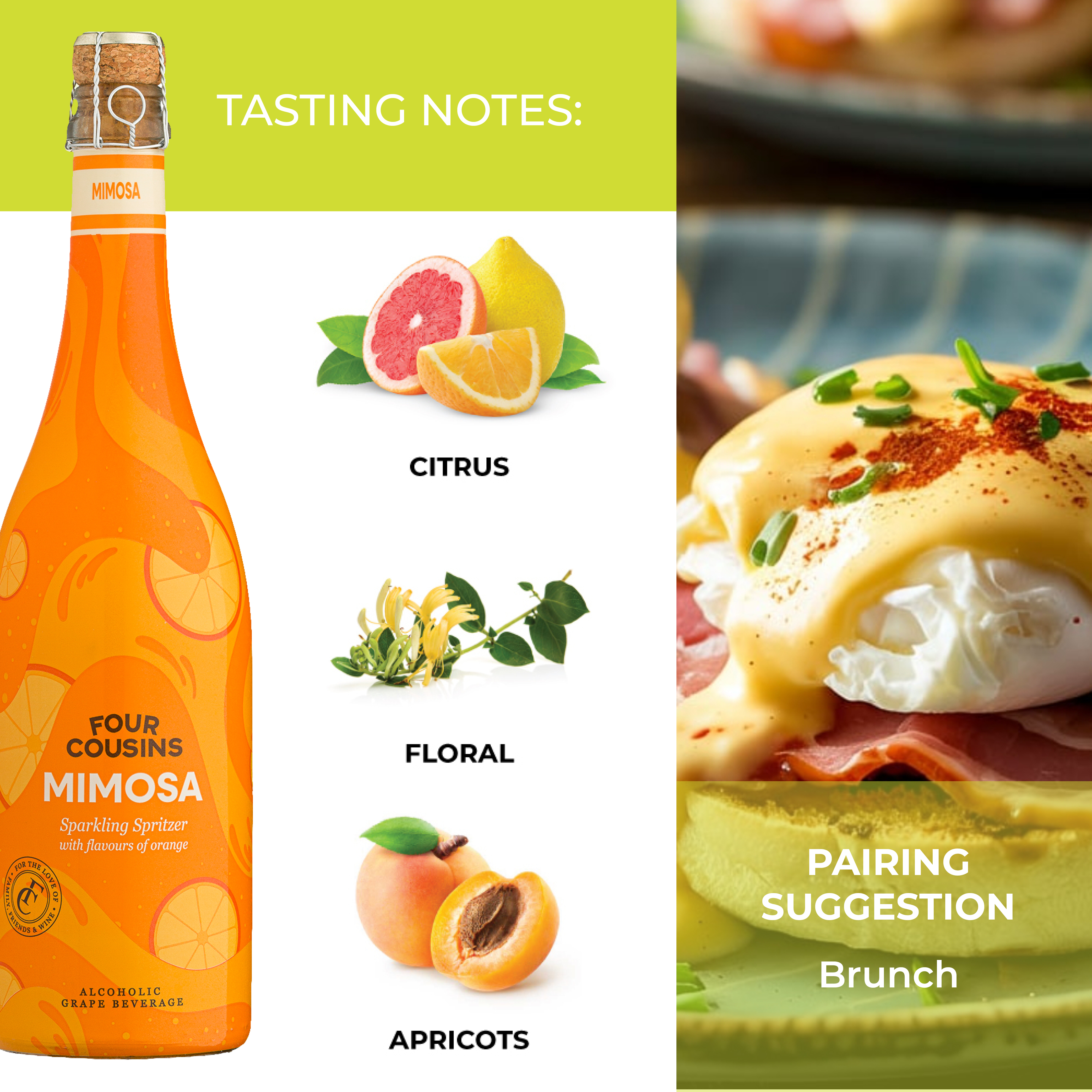 Four Cousins 6x Sparkling Orange Mimosa Spritz | OneDayOnly