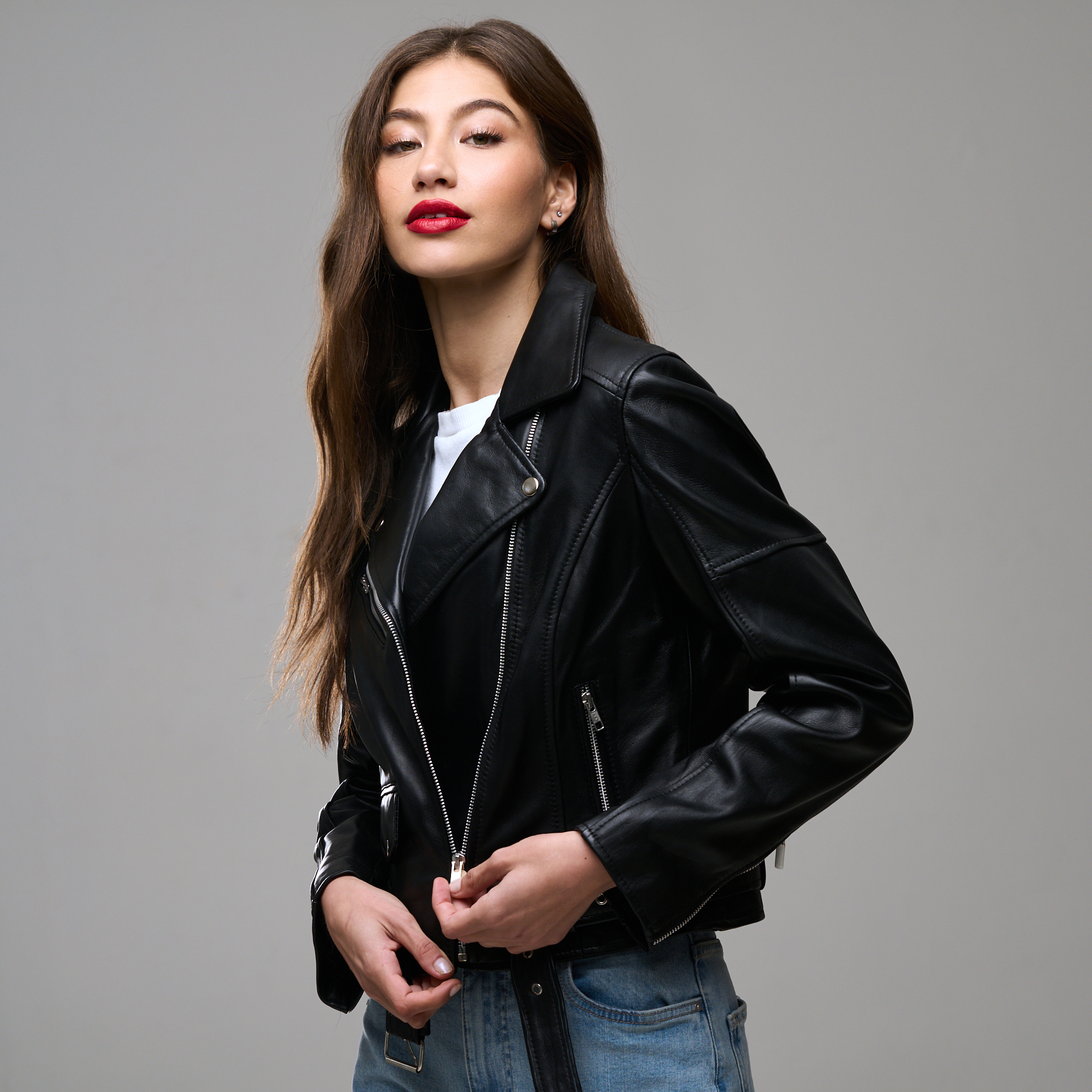 Ladies Genuine Leather Donna Jacket