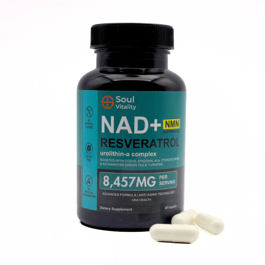 NAD+ NMN Alternative Resveratrol Capsules (60's)