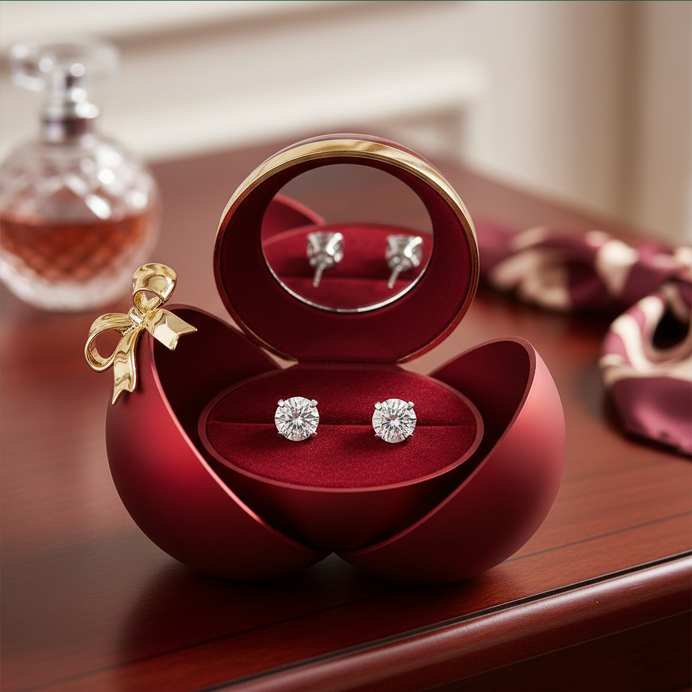 925 Sterling Silver Moissanite Diamond Earrings