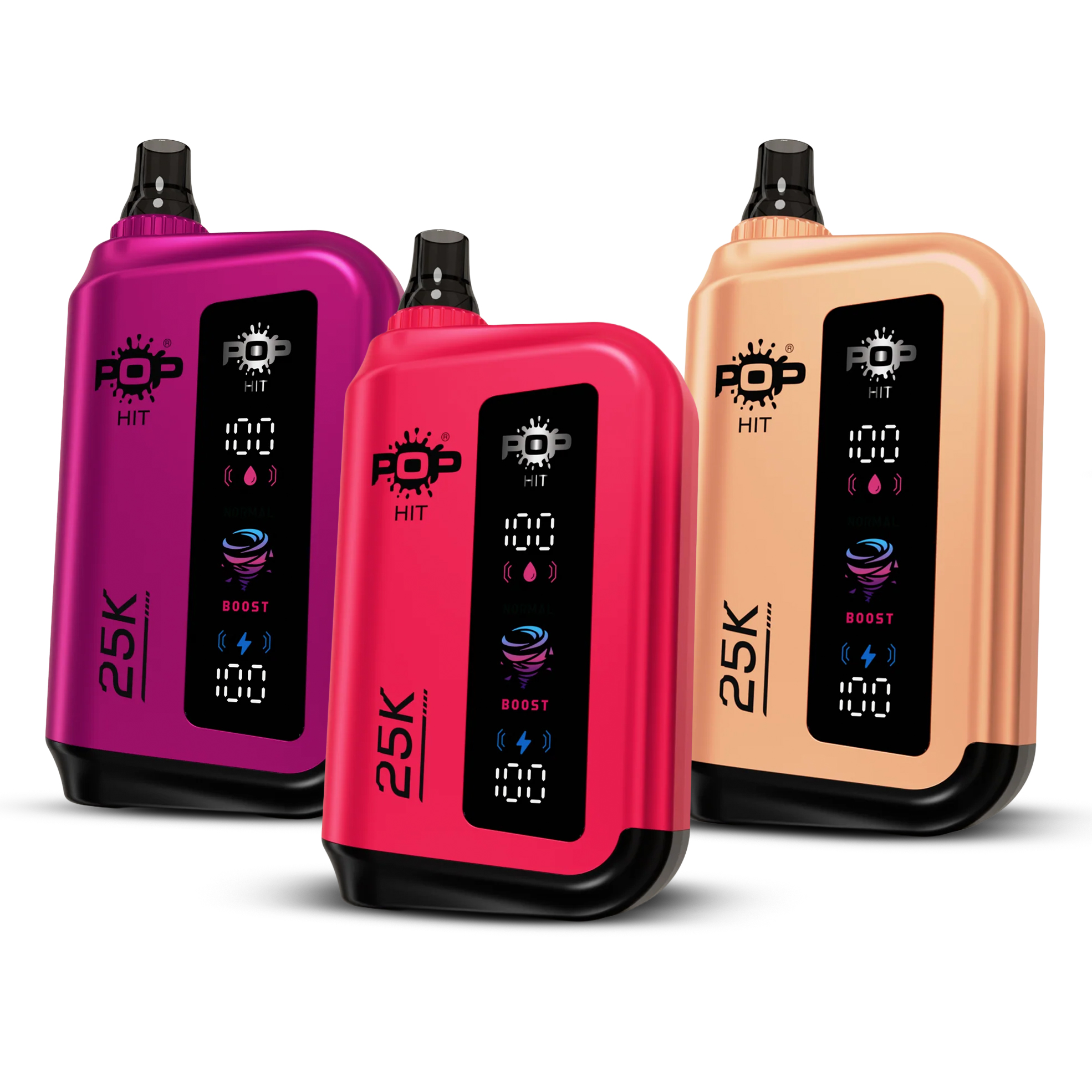 Blackcurrant Strawberry Freeze + Cherry Hard Candy + Juicy Peach