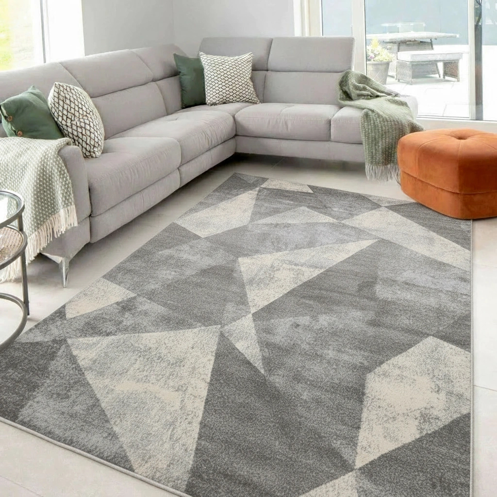Fusion Abstract Triangle Rug Collection
