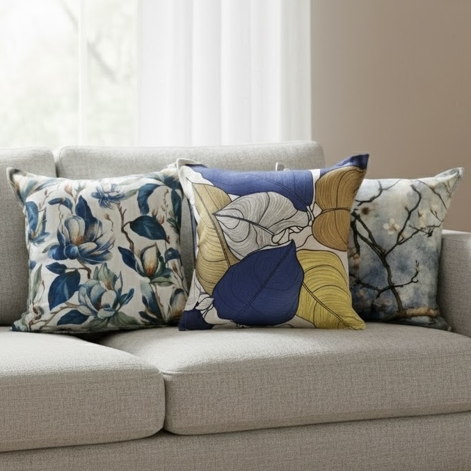 Printed Scatter Cushion with Inner