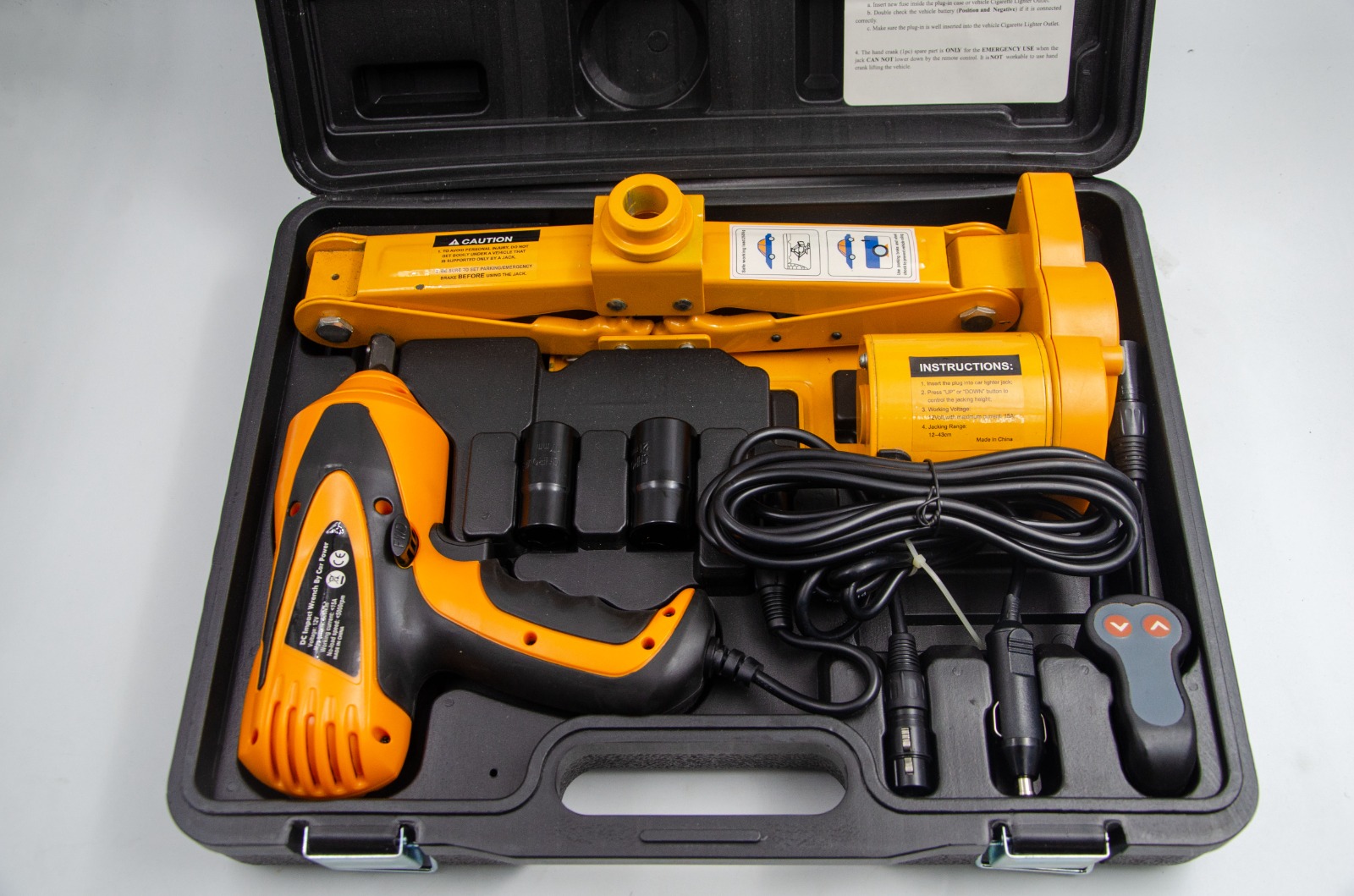 30% off on 12V Electric Scissor Jack & Impact Wrench Set | OneDayOnly