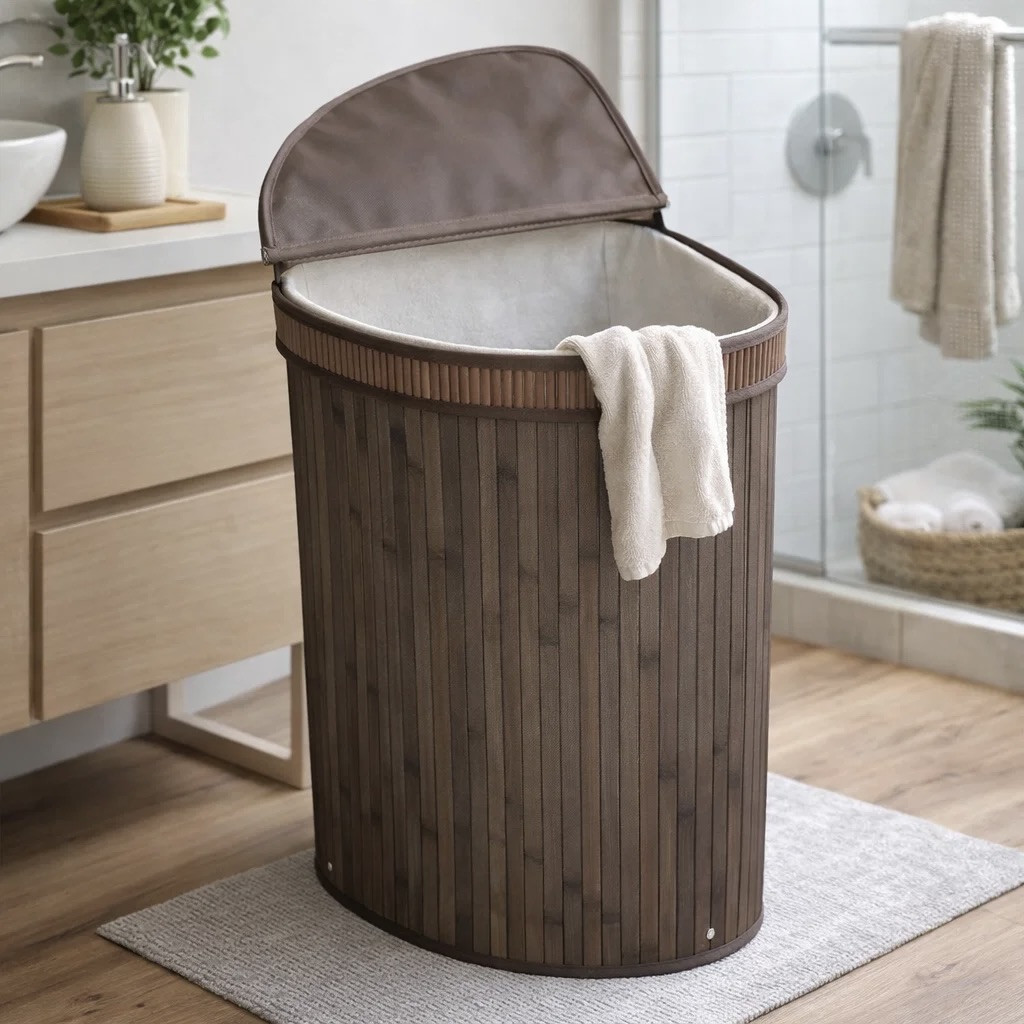 75L Bamboo Storage and Laundry Basket