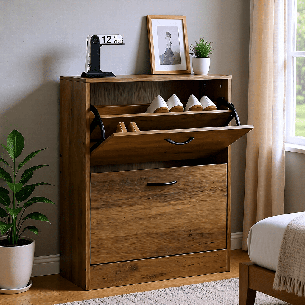 2-Tier Bergarro Shoe Cabinet