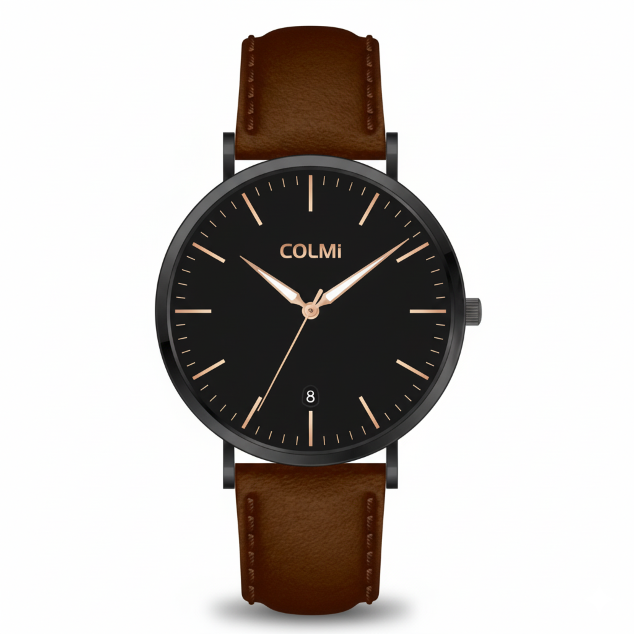 Men's Arvo Leather Strap Watch