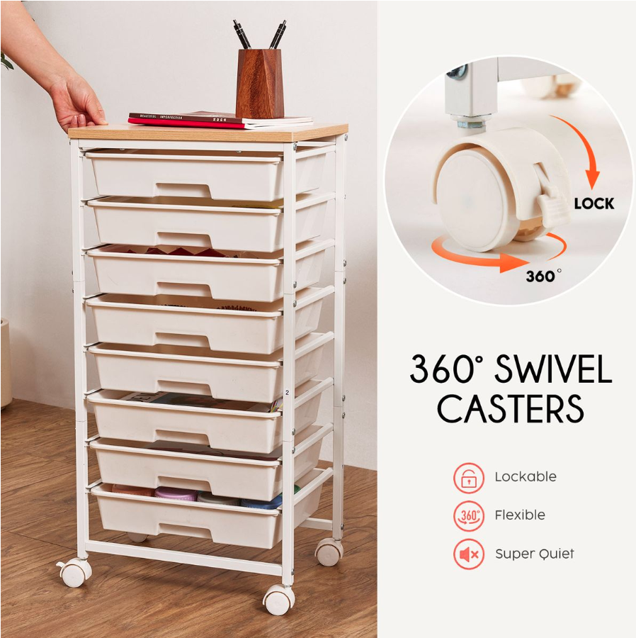 35% off on 8-Drawer Mobile Utility Storage Cart | OneDayOnly