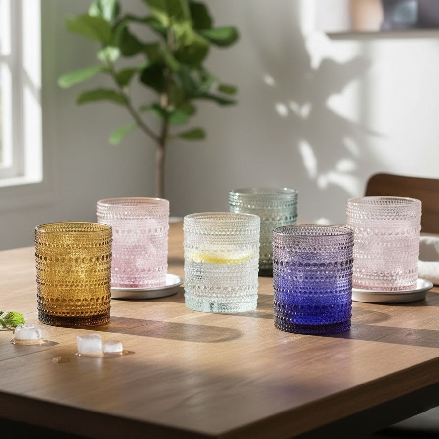 6x 300ml or 350ml Coloured Jupiter Tumblers