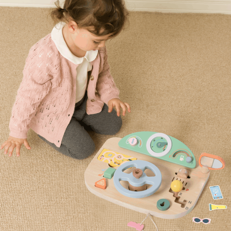 5-Piece Wooden Steering Wheel Set
