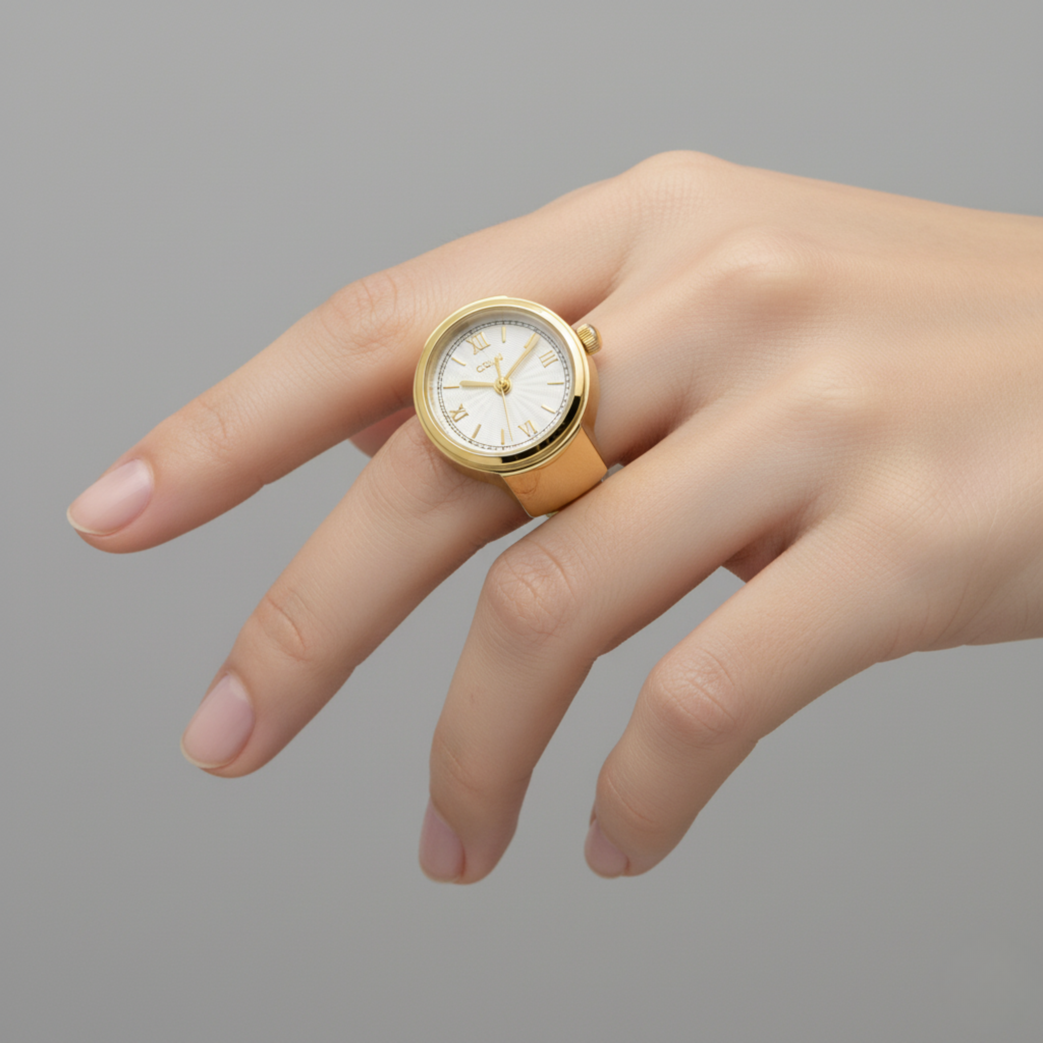 Ladies Vynox Stainless Steel Watch Ring