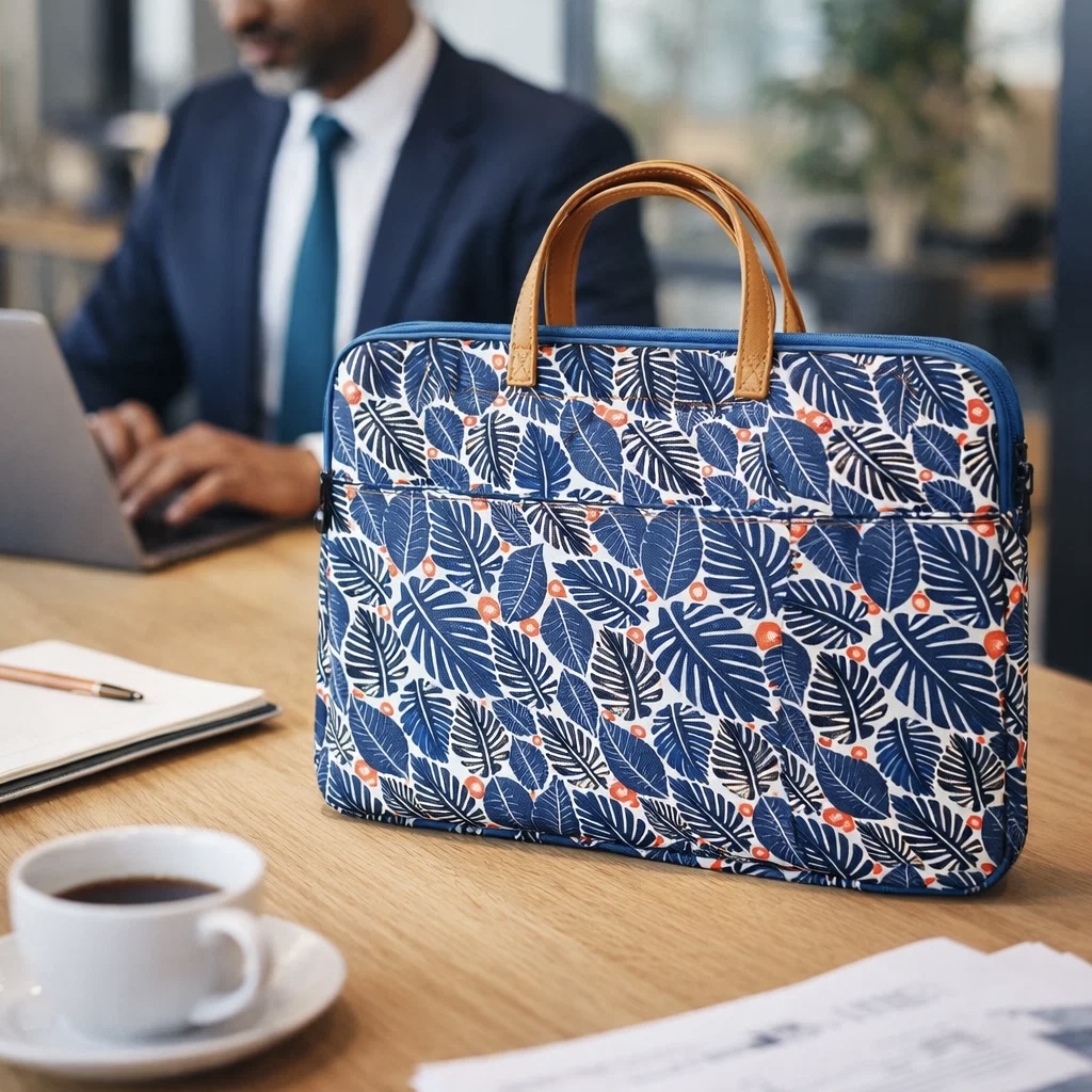 15.6 Inch Hawaiian Leaves Laptop Bag