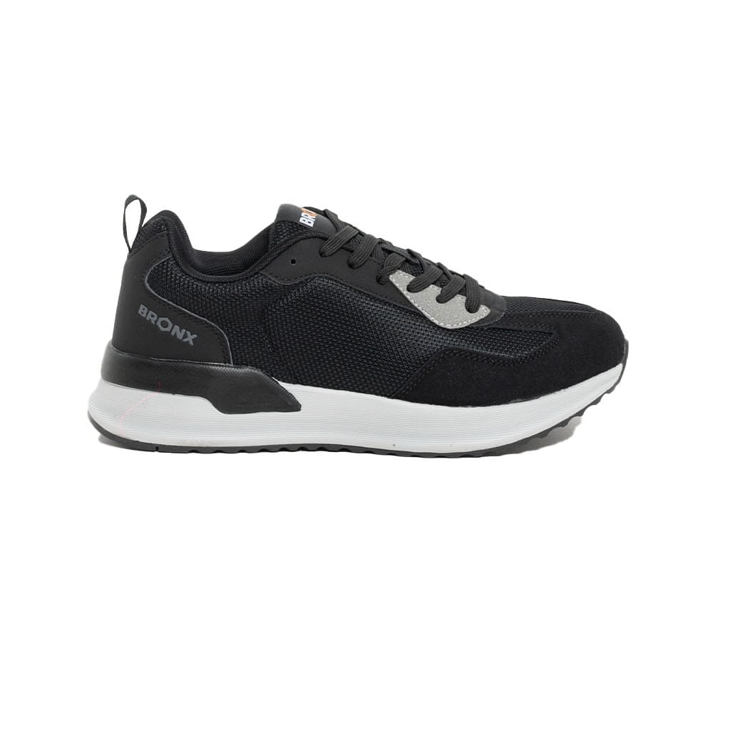 Men's Oslo Black Casual Lace-Up Sneakers