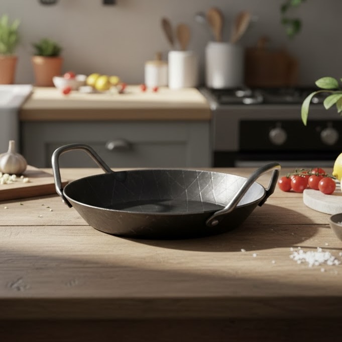 Frying Serving Pan with 2x Handles