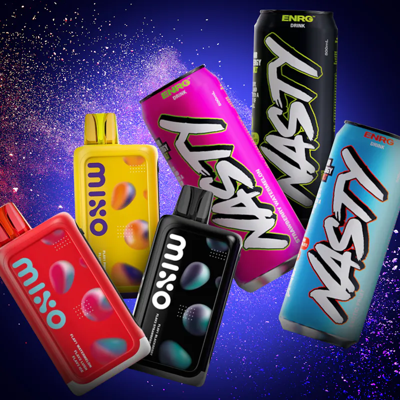 3x 40000 Puff Mixo Disposable Vapes with 3x Nasty Energy Drinks 3x 40000 Puff Mixo Disposable Vapes with 3x Nasty Energy Drinks