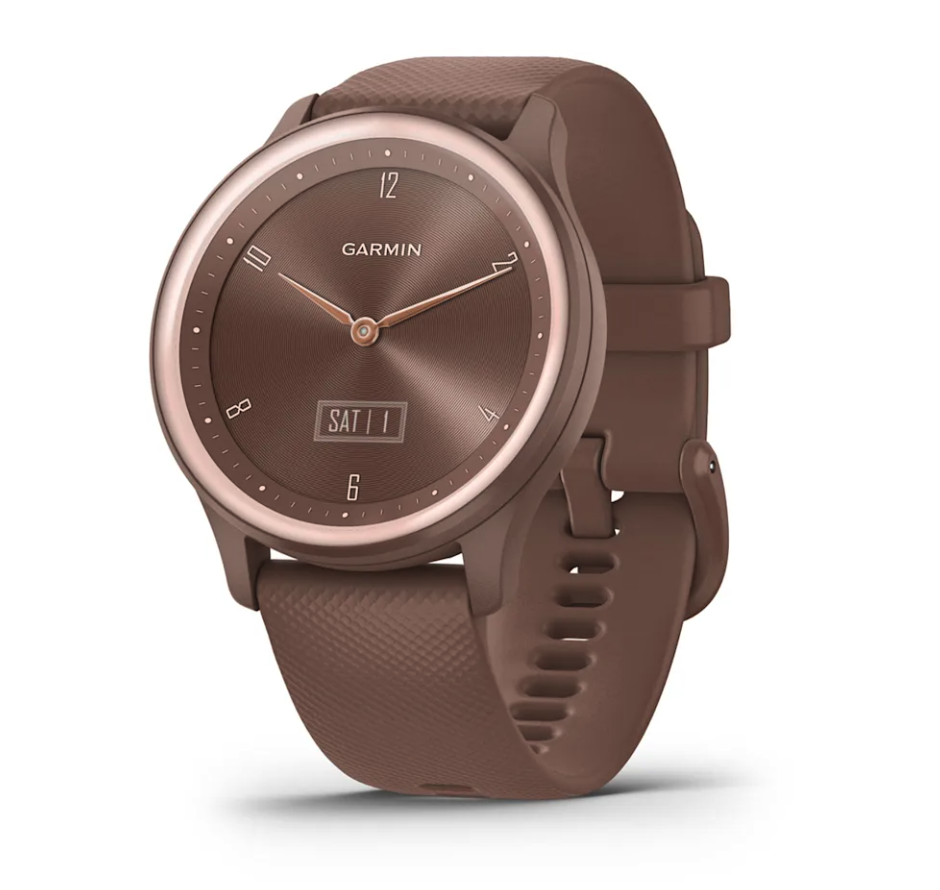 Cocoa Case and Silicone Band with Peach Gold Accents