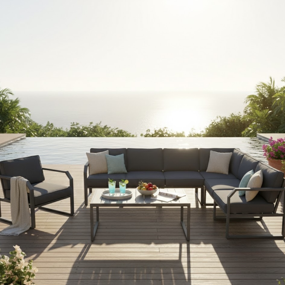 7-Seater Alarna Corner Sofa Set