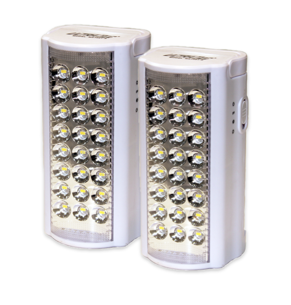 2x 800 Lumens Rechargeable Emergency Lanterns