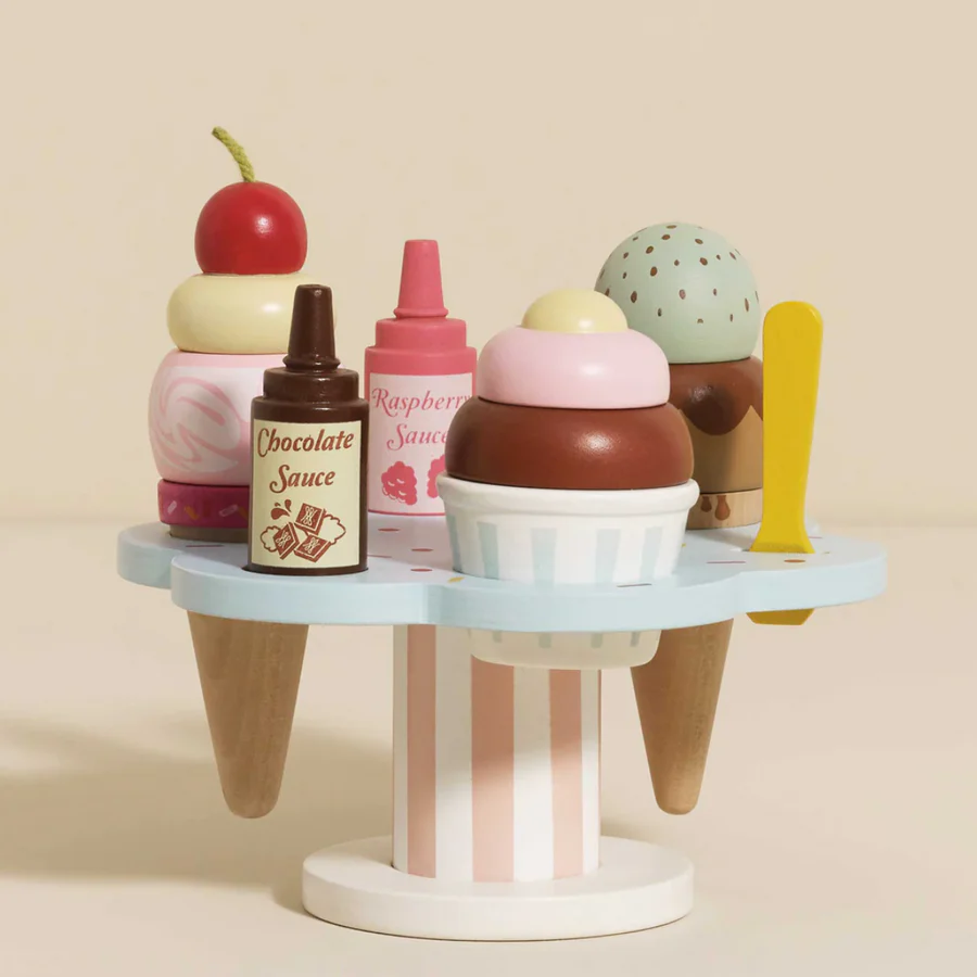 12-Piece Wooden Ice Cream Stand