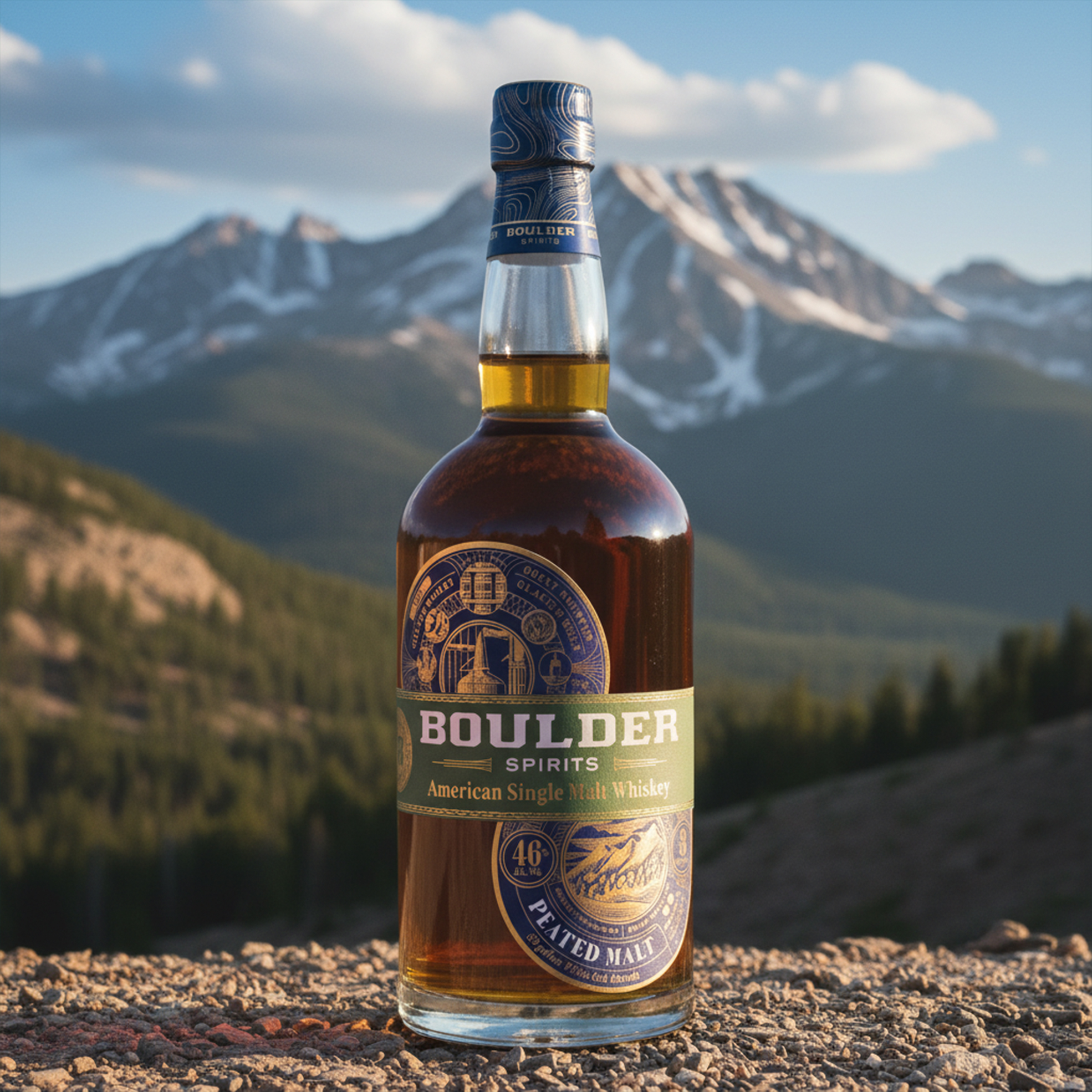 750ml American Peated Single Malt Whisky