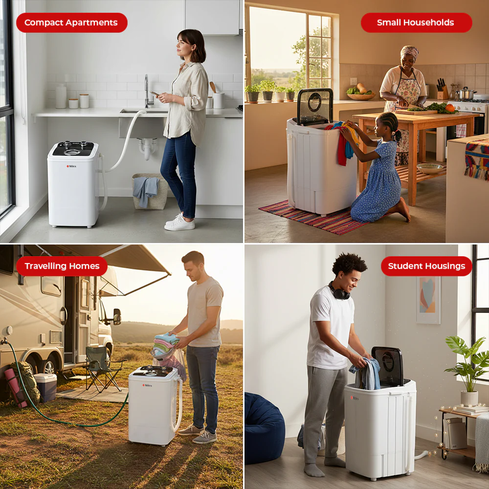 15% off on Milex Zenzi Compact Washing Machine | OneDayOnly