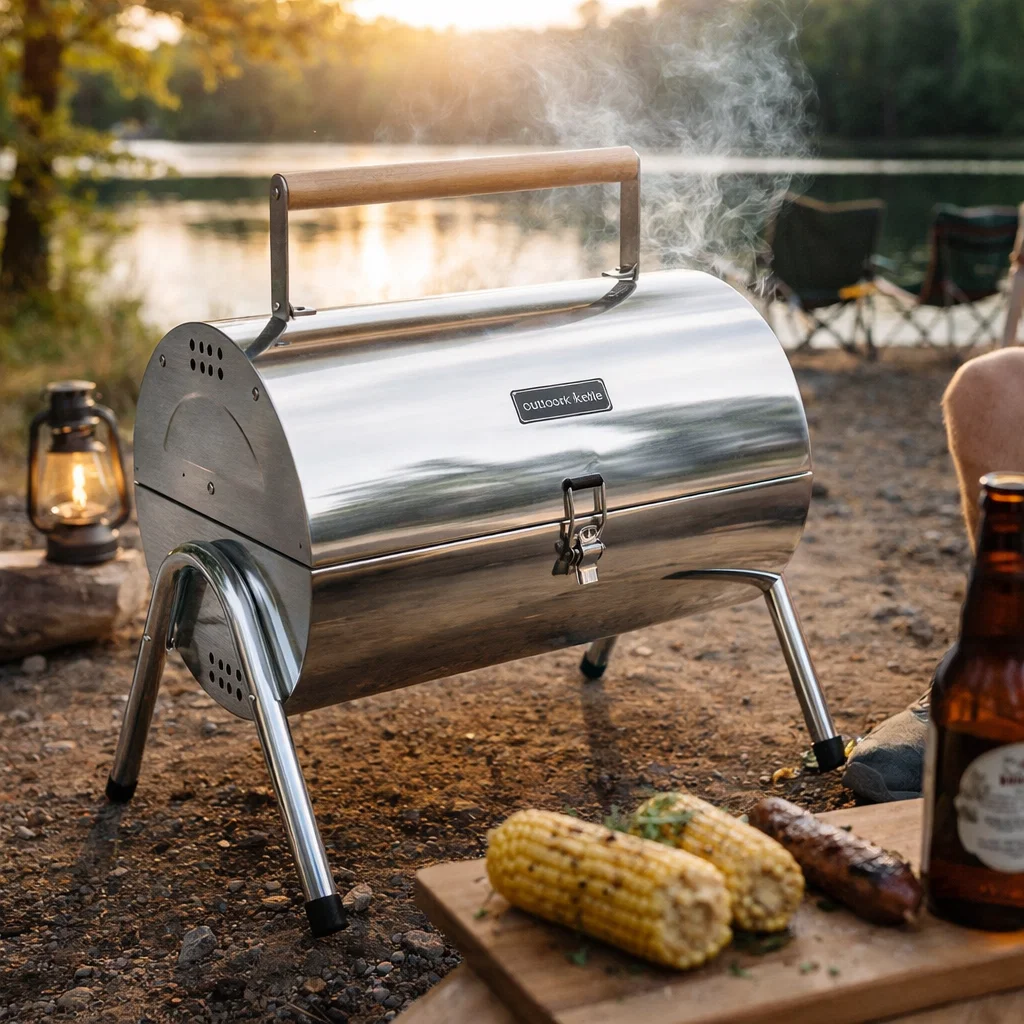 FlameMaster Portable Stainless Steel Braai