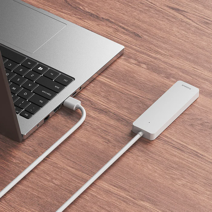 4-in-1 USB-A UltraJoy Series Hub Adapter with 100cm Cable White