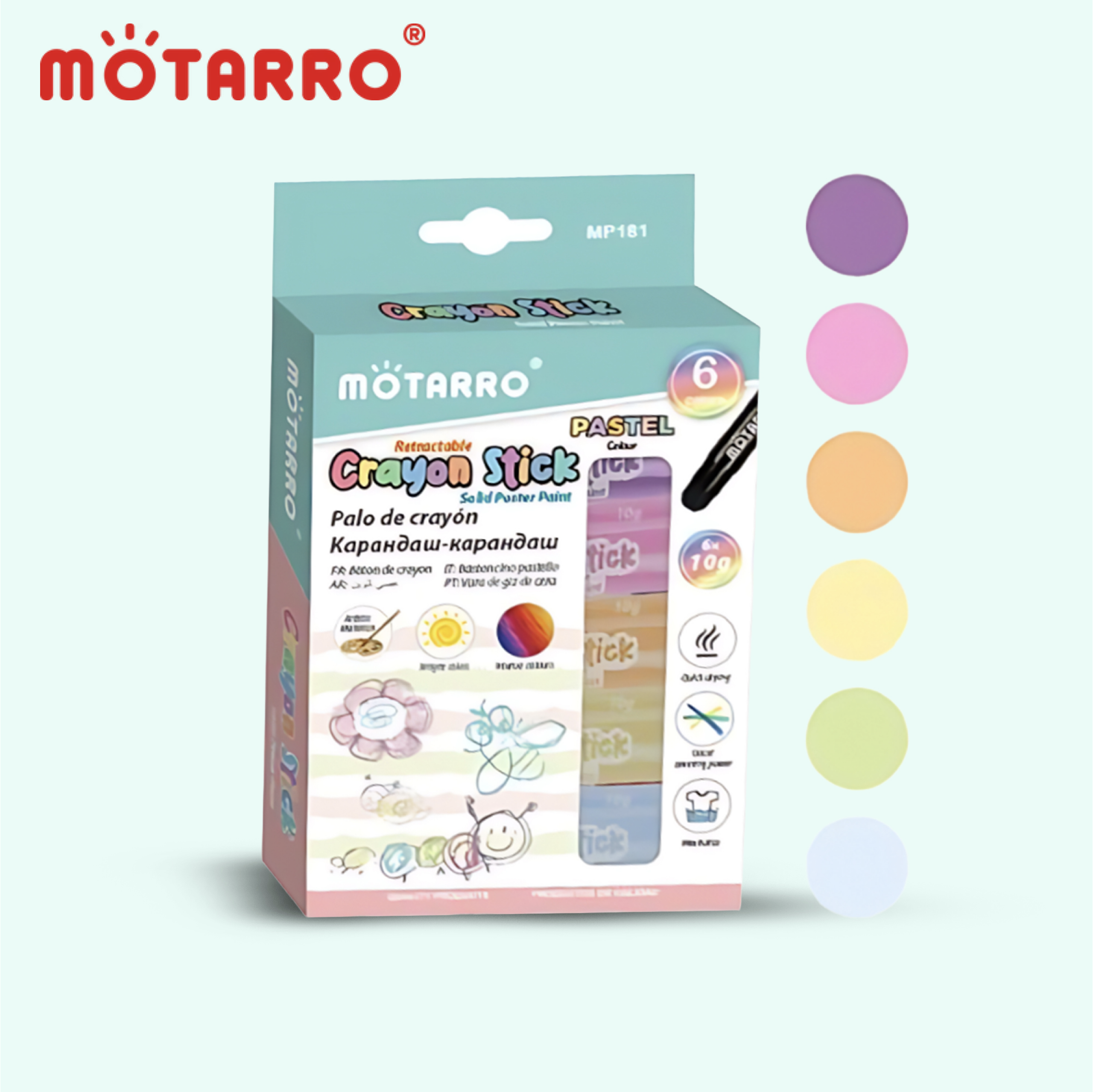 Retractable Crayon Sticks