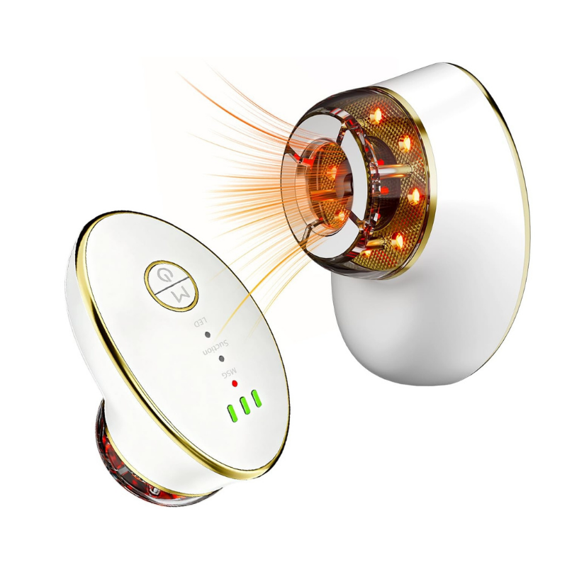 4-in-1 Electric Facial Sculpting Tool with EMS, Vacuum & Red Light