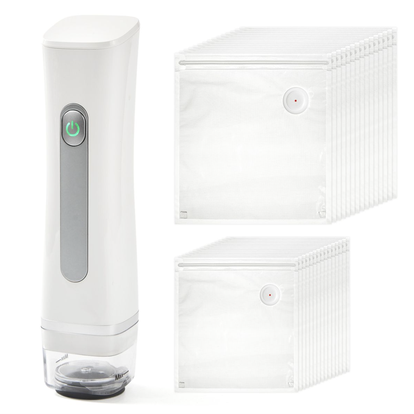 Portable Handheld Food Vacuum Sealer with Reusable Bags