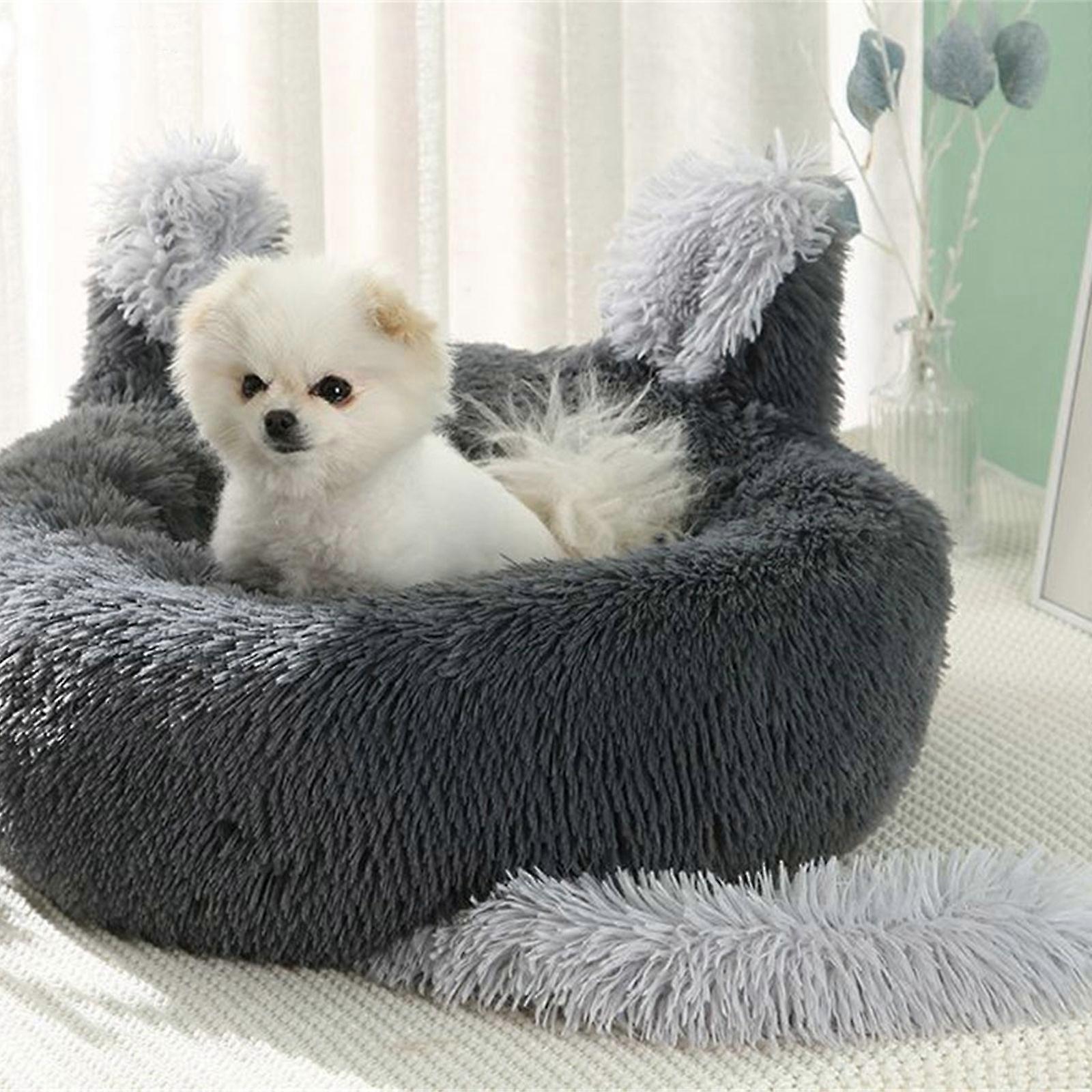 Plush Donut Pet Bed