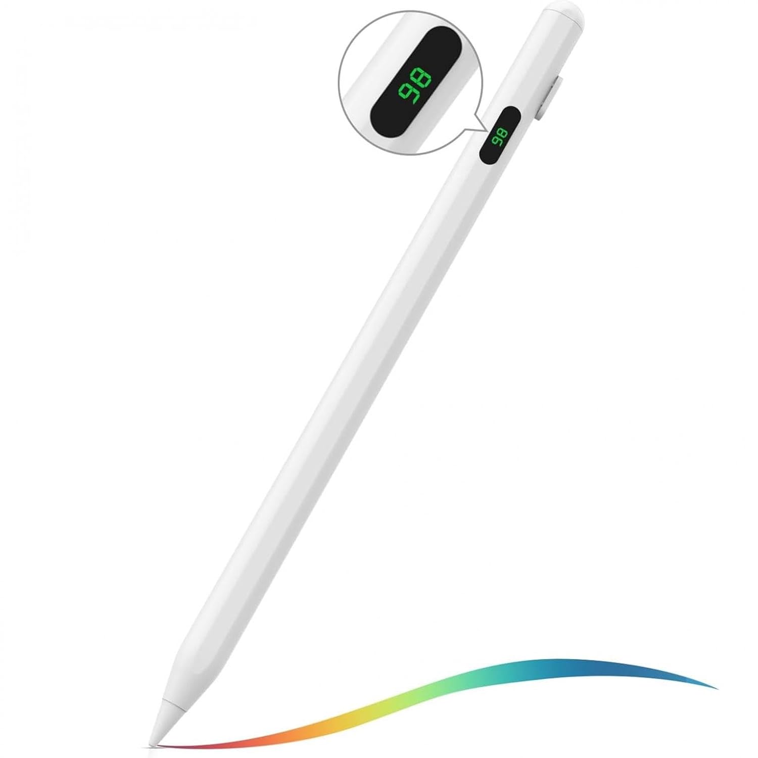 Universal Stylus Touch Pen with Digital Battery Status Display